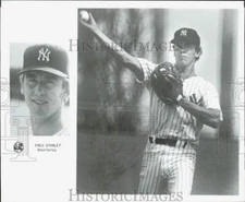Press Photo Fred Stanley, Shortstop, New York Yankees Baseball Team - lrs30086