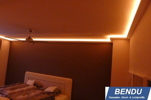 23,6m LED Lichtprofile indirekte Beleuchtung Leiste indirektes Licht Stuck BENDU - Afbeelding 9 van 12