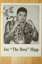 Joe The Boss Hipp Heavyweight Boxing Champ Blackfeet Tribe Autographed Photo