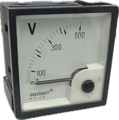 Voltcraft Flush Mount Meter 0-500V