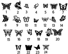 Butterfly Vinyl Decal read description 