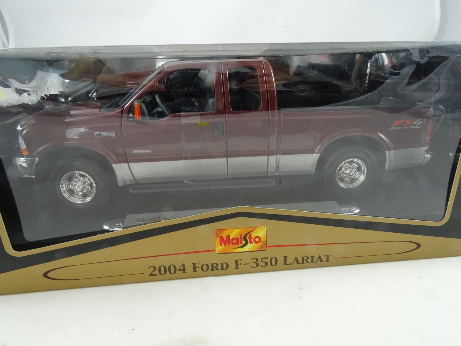 Maisto 36689-2018 Ford F-350 Lariat Rojo Vino / Plata - Rareza Maisto 36689-2018 Ford F-350 Lariat Rojo Vino / Plata - Rareza