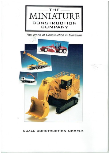 MINIATURE CONSTRUCTION Co. 1:25 1:32 1:35 1:50 CONSTRUCTION MODELS '99 CATALOGUE