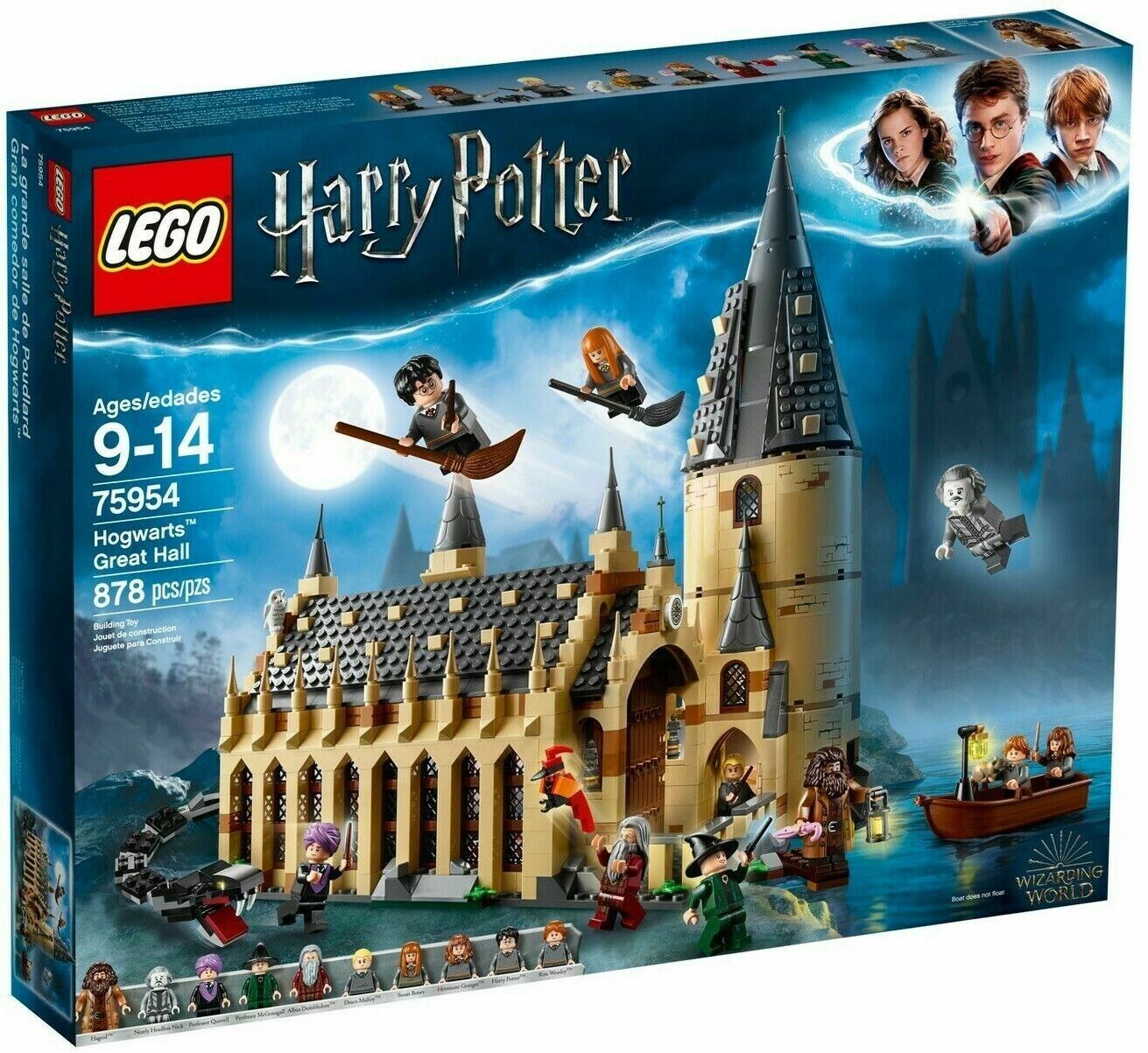 Lego Harry Potter 75954 Wizarding World Hogwarts Great Hall 878Pcs For  Teens NEW