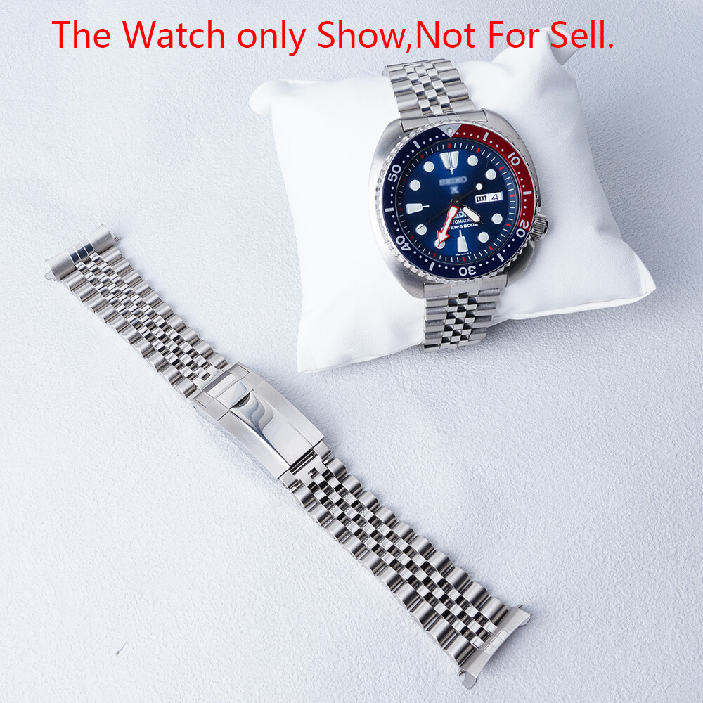 22mm Hollow Curved WatchBand Jubilee Bracelet For Seiko 22mm Hollow Curved WatchBand Jubilee Bracelet For Seiko