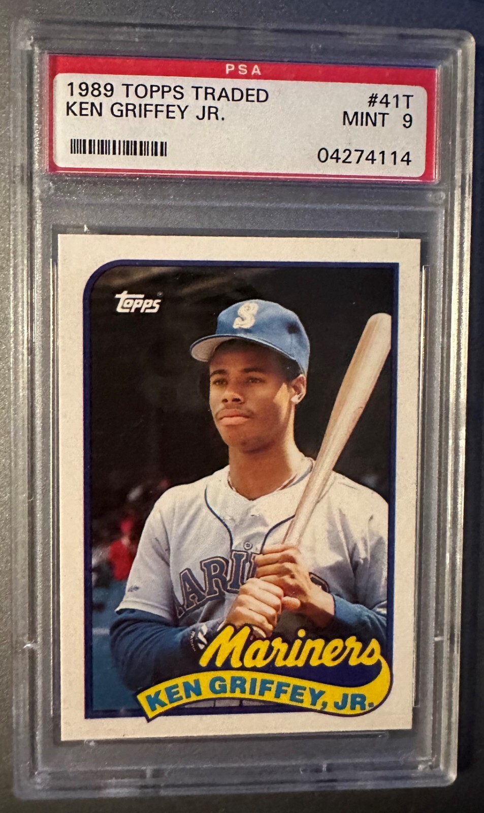 1989 Topps Traded - #41T Ken Griffey Jr (RC) PSA 9