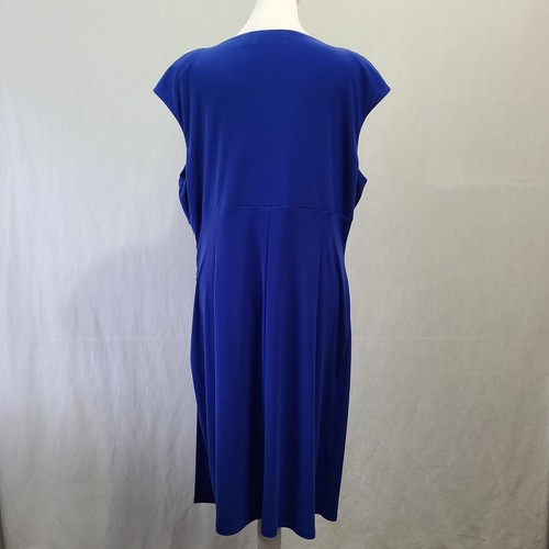 NWT Lauren Ralph Lauren Dress Women's Size 18 Blue - Picture 15 of 16