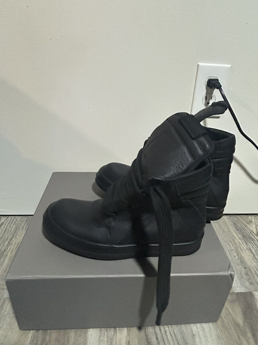 Rick Owens Black Jumbo Lace Geobasket Size 41 | eBay Rick Owens Black Jumbo Lace Geobasket Size 41 | eBay