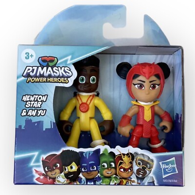 PJ MASKS Power Heroes NEWTON STAR AN YU 2 Pack 3  Mini Action Figures NEW