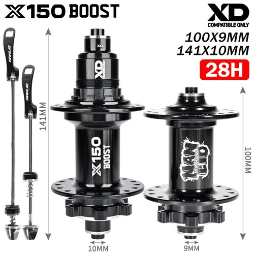 Mozzi sgancio rapido mountain bike BOOST 110X15/148X12mm mozzi 28/32 fori HG MS XD - Foto 26 di 42