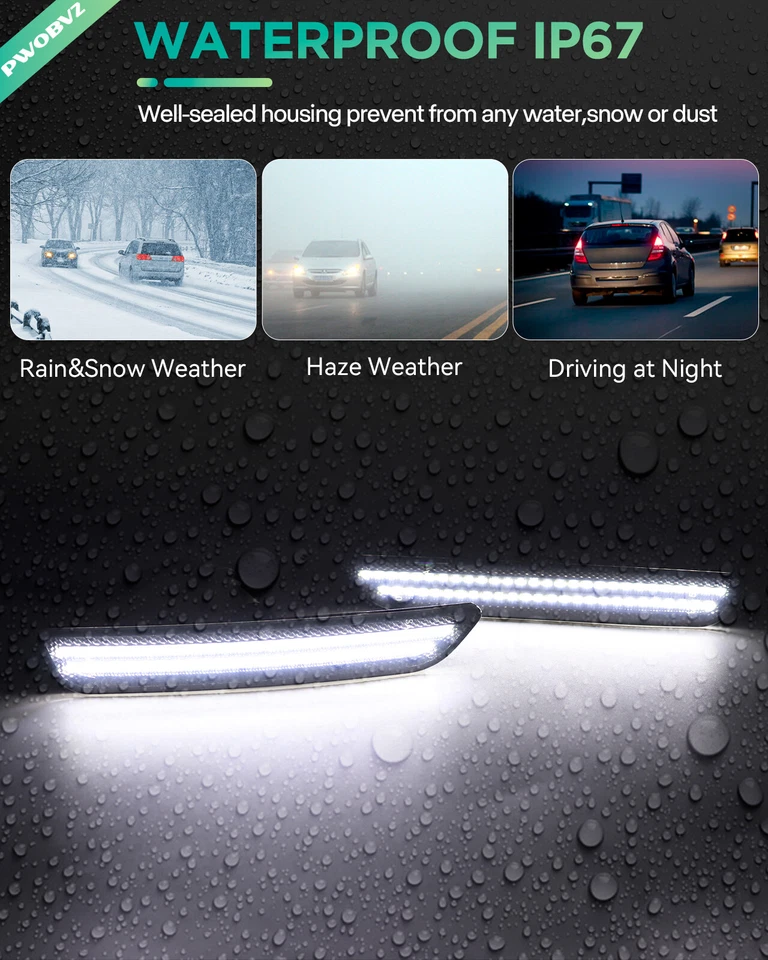 Dynamic Sequential Front & Rear LED Side Marker Light For 2010-2014 Ford Mustang Foto 2 de 4