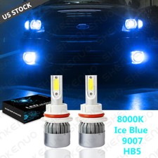9007 LED Headlight Bulbs 8000K Ice Blue for Ford F150 1997-2003 F250 97-2004
