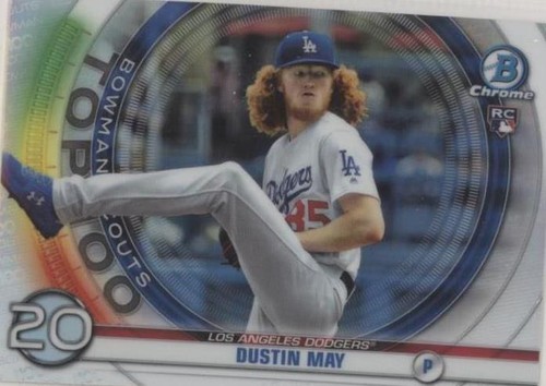 2020 Bowman Chrome Dustin May RC Los Angeles Dodgers #96 | eBay