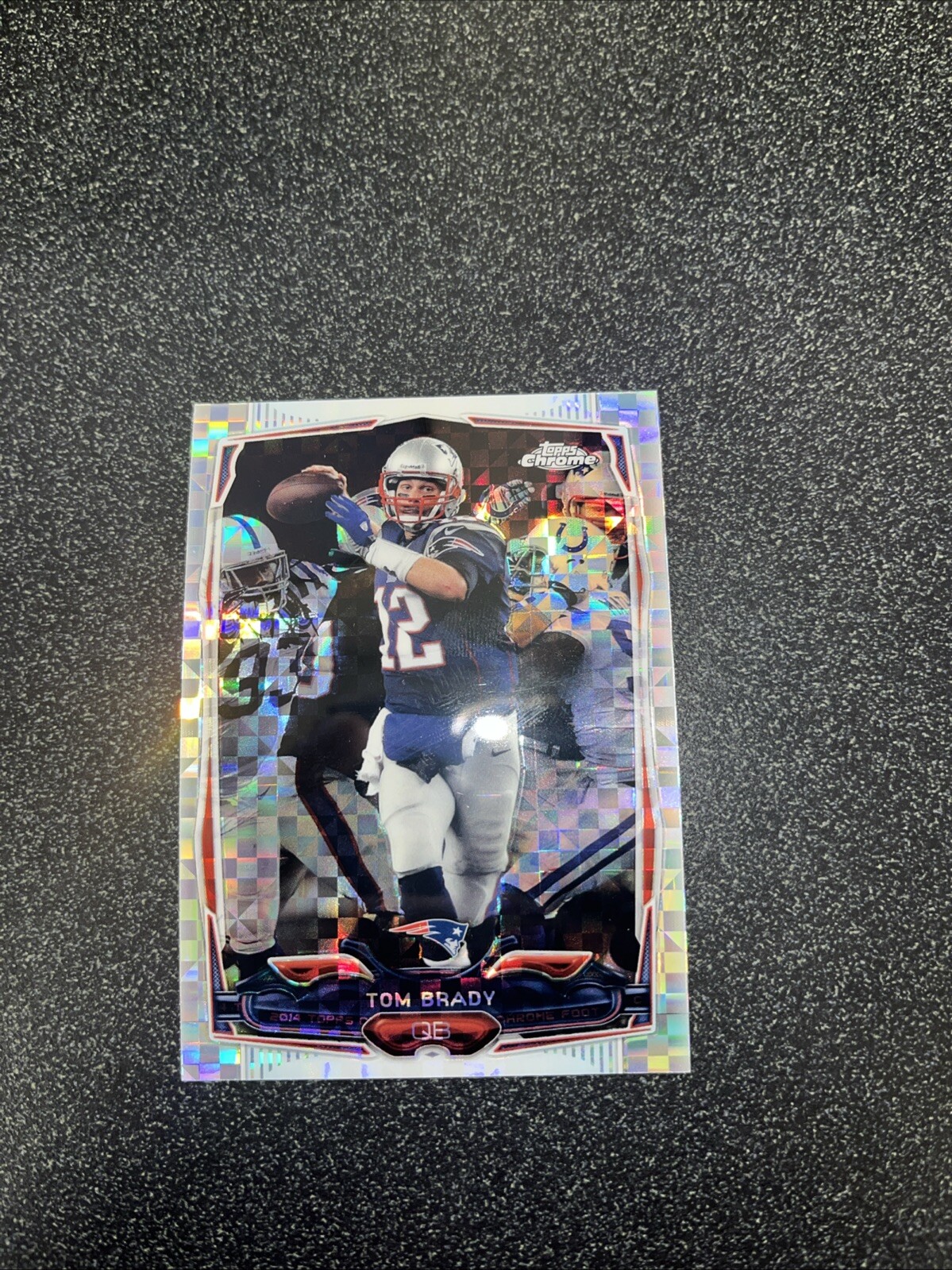 2014 Topps Chrome Xfractor #62 Tom Brady New England Patriots