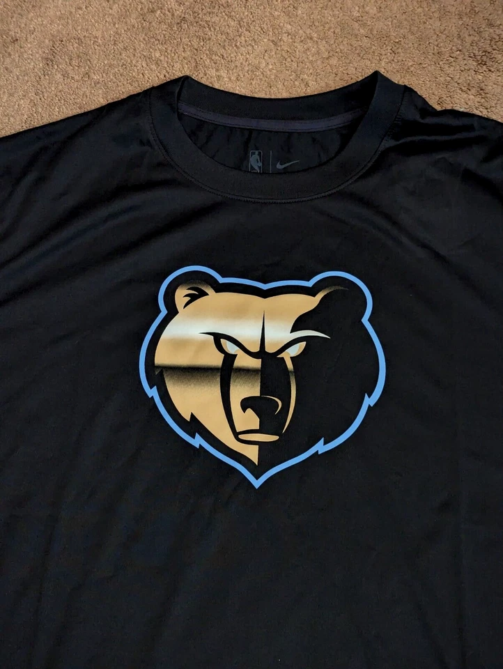 Nike Memphis Grizzlies NBA City Team Issued Shooting Shirt Mens XL DN6492-010 - Image 3 of 4