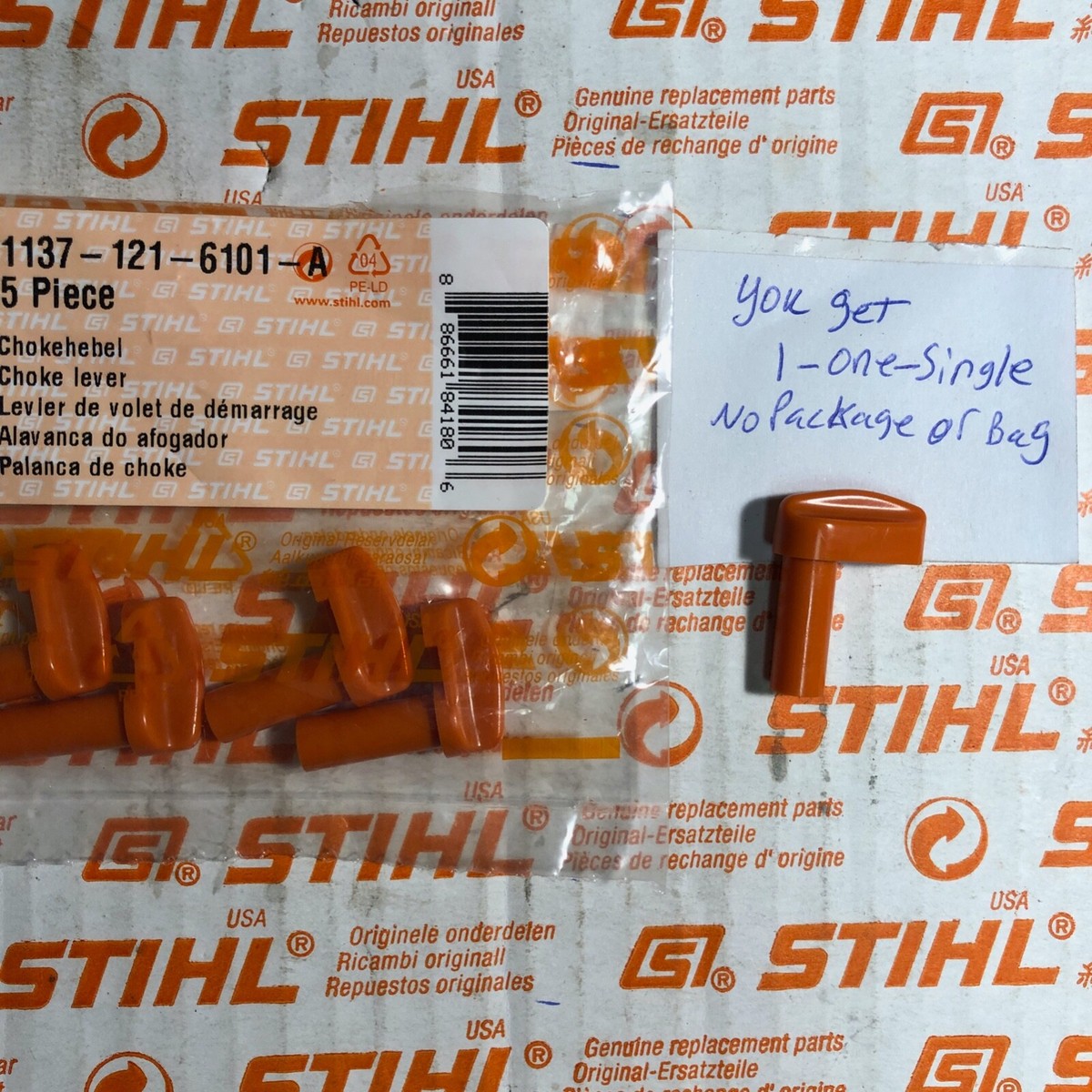 STIHL choke lever knob ms193t ms193 ms192t ms192tc 1137-121-6101