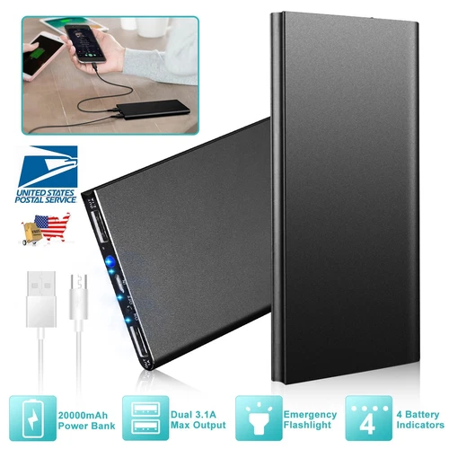 20000mAh Battery Pack for Heated Vest Jacket Pants Scarf USB Power Bank 5V/2.1A image 2