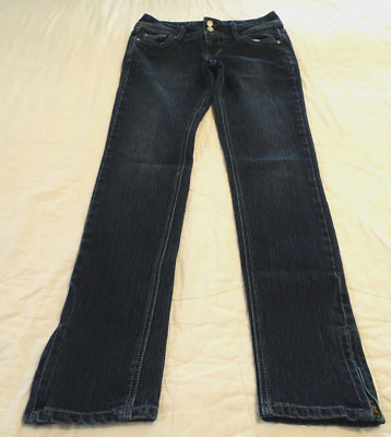 SO Wear It Declare It Jeans Denim Womens Size 9 Inseam 30 Waist 28 Dark Stretch