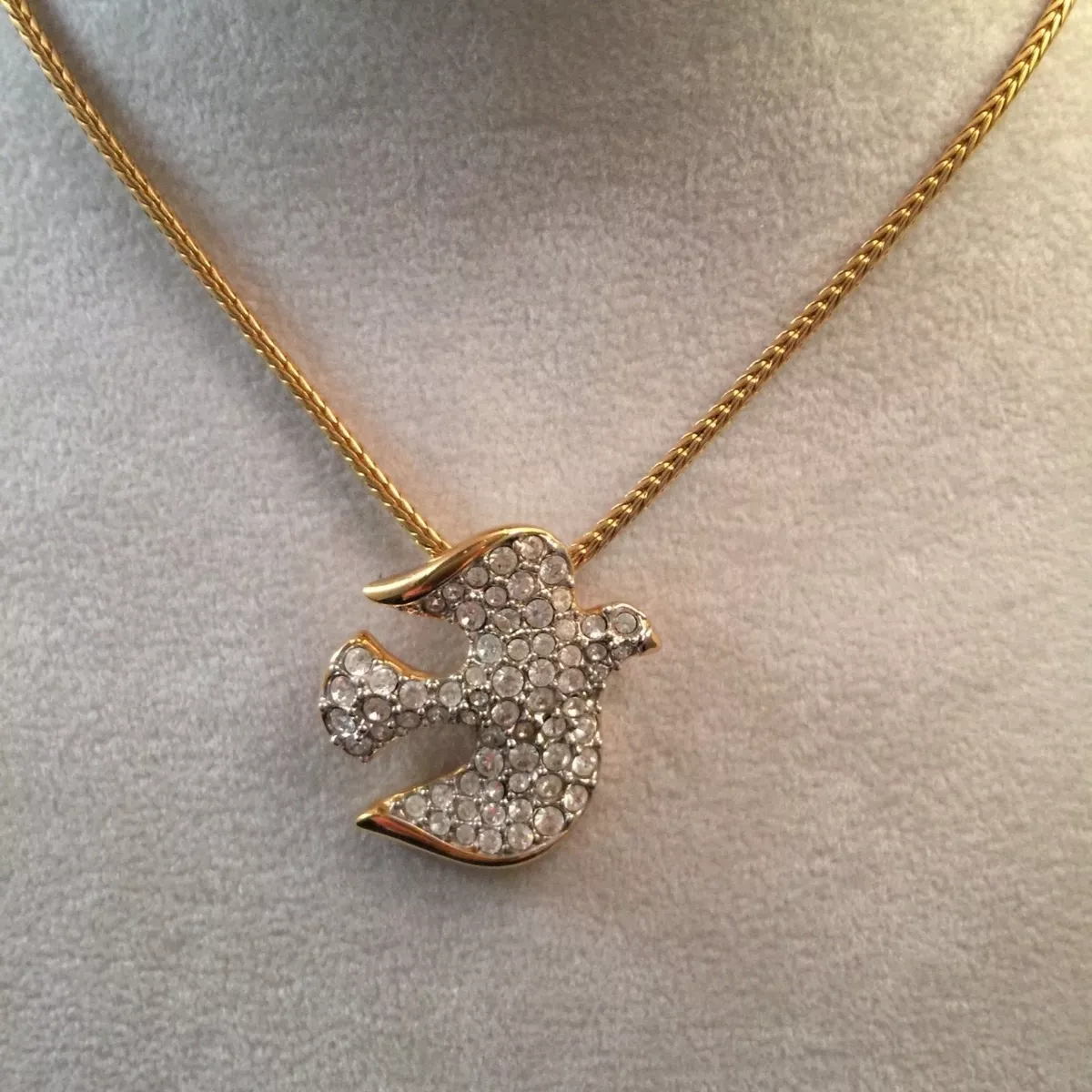 Swarovski dove necklace sale