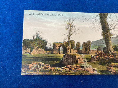 lindores abbey seltsame Nachricht / Postkarte e /