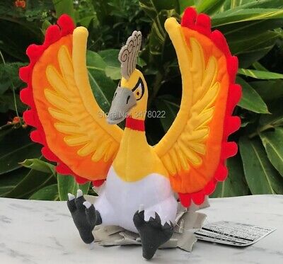 Ho-Oh Shiny Pelúcia Original Pokémon Center 23cm