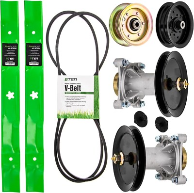 #ad Deck Rebuild Kit Blade Spindle Belt Idler for Husqvarna YTH22V46 YTH21K46 YTH... $153.45