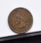 1887 Indian Cent - XF Details, Verdigris Spots (#57445-L)