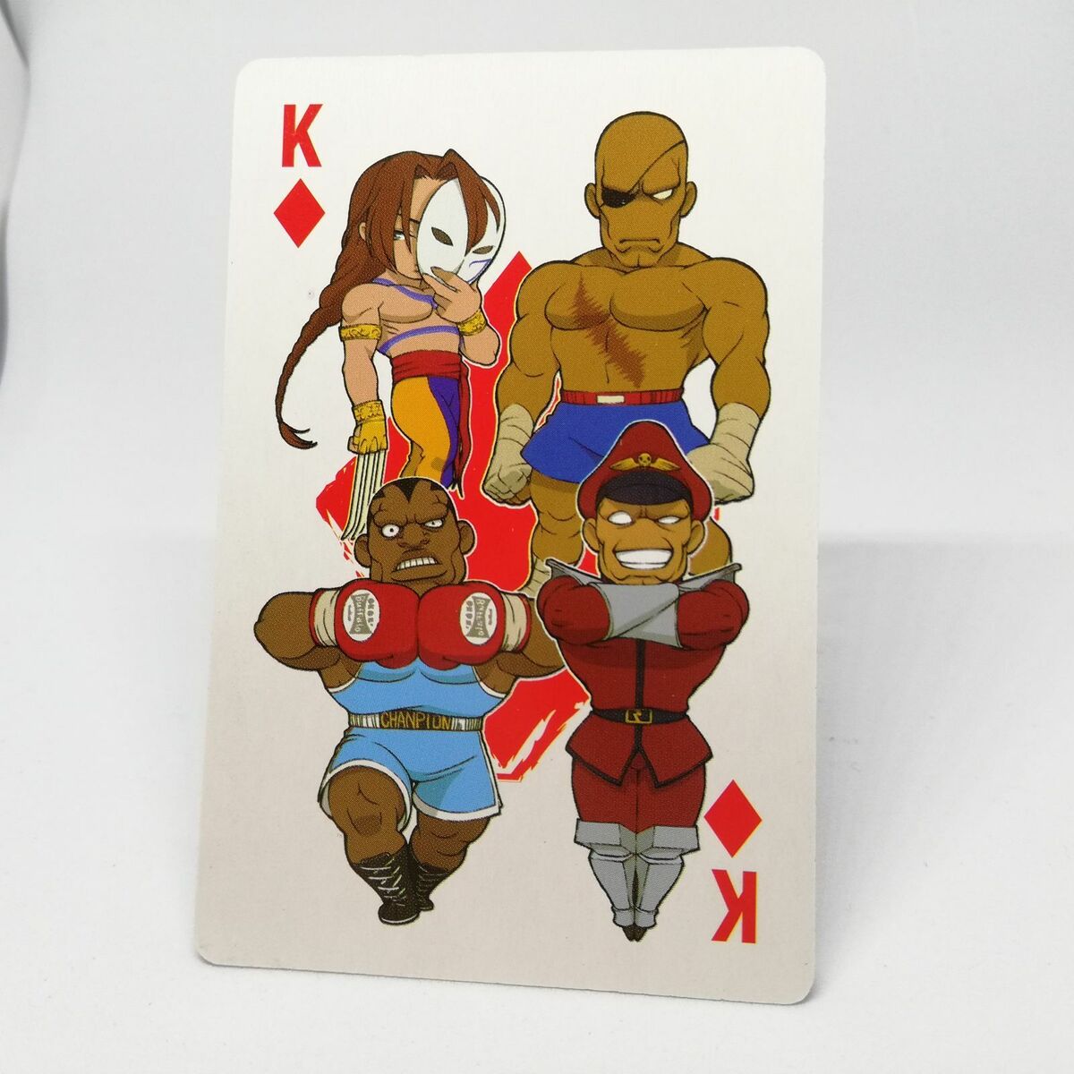 K VEGA BALROG M.bison SAGAT Diamond Street Fighter 4 Arcade Edition Playing  Card