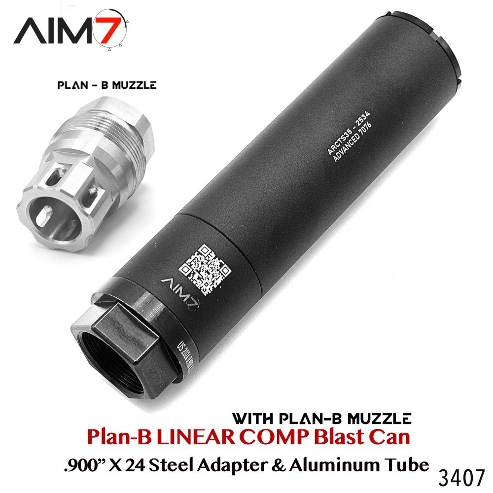 Aim7 A-5 Plan B Muzzle Brake & Linear Comp Kit System 1/2x28,223,22LR ...
