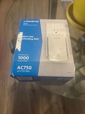 LINKSYS Boost WiFi Range Extender,Extends up to 1000 sq ft, AC750 up to 750 mbps