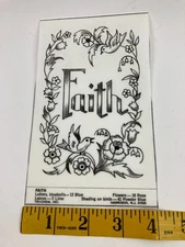 Faith Birds Flowers Floral Mini Picture to Paint TRI CHEM Liquid Embroidery
