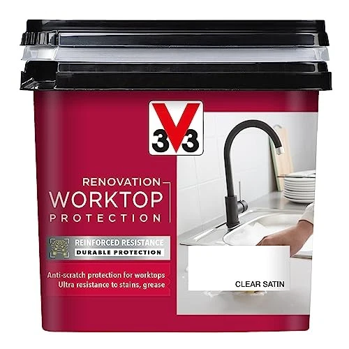 Protección de encimera para encimeras renovadas, transparente, 500 ml