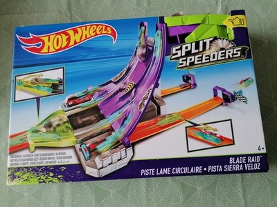 Hot Wheels Mattel DHY27- Spielbahnen, Split Speeders Säge