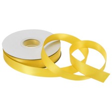 5/8" 25 Yard Satin Ribbon Grosgrain Wedding Bouquet Ribbon Corn Yellow