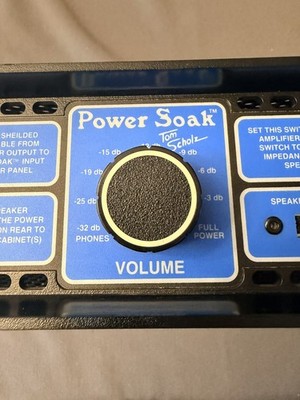 Vintage Tom Scholz Power Soak Model II Guitar Amp Attenuator Load Box w/ Cables