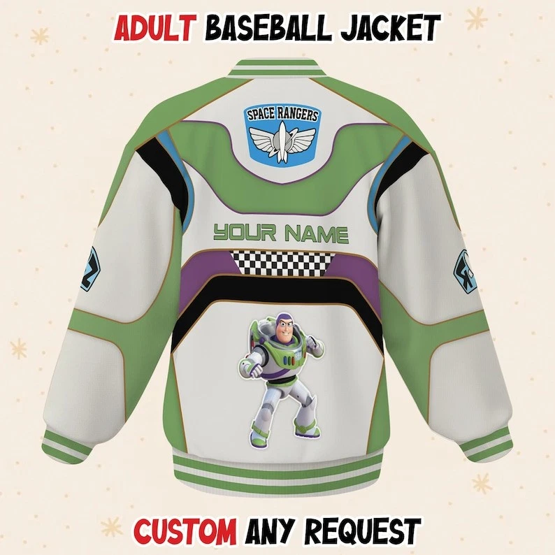 Personalized Buzz Lightyear Cosplay Costume Toy Story Character Baseball Jacket