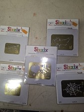 SIZZIX Simple Impressions Embossing Folders New Lot of 5