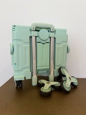 Portable Folding Shopping Cart with Wheels Multiple Use Luggage Cart