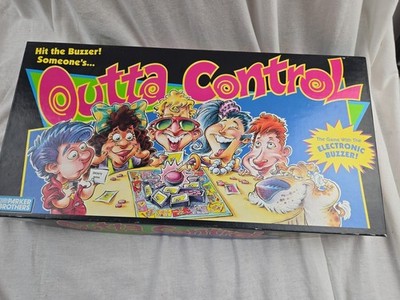 Vintage 1992 Parker Brothers Outta Control Electronic Board Game Complete Works