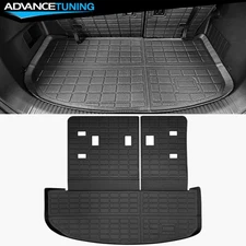 Fits 20-25 Kia Telluride TPE Trunk Mat& Backrest Mats Heavy Duty Cargo Liner 1PC
