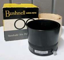 Vintage Bushnell Bino-Foto Sunshade Iris Diaphragm Camera Lens Focal Length 