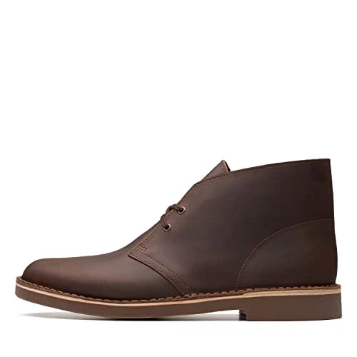 15522 CLARK'S MEN'S BUSHACRE 2 CHUKKA BOOT WIDE DARK BROWN SIZE 8W
