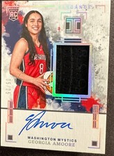 Panini Georgia Amoore Rookie Autographed Jersey Card 05/25 Mystics Elegance