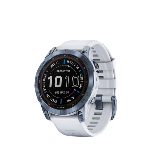 Garmin Fenix 7 Sapphire Solar, Mineral Blue/Whitestone 010-02540-24
