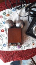 Sonnerie Murale de Téléphone 2 Cloches PTT Vintage 1937 Anciens Objets du XXème