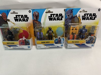 Hasbro Star Wars Epic Hero Series Darth Maul, Sabine Wren, Paz Vizsla  4'' ActFig