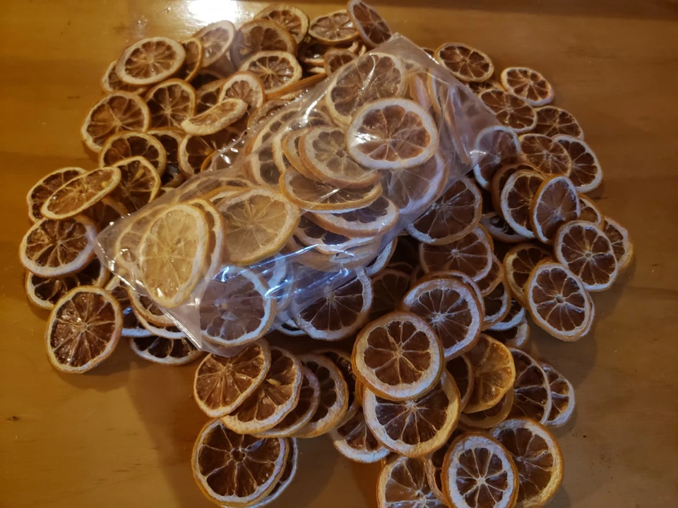 280 rodajas de limón seco 100% natural sin azúcar añadido. Velas de popurrí decoración del hogar Foto 4 de 4