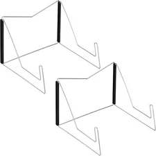 Maitys 2 Pieces Fold-n-Stow Book Stands, Adjustable Portable Reading Stand, Smal