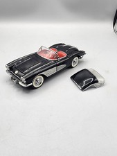 1958 Corvette Black Convertible Franklin Mint Demaged Read Description