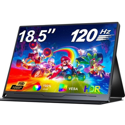 UPERFECT Tragbarer Monitor 18.5'' USB C Monitor 1920x1080 120Hz Gaming Monitor